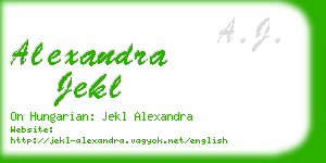 alexandra jekl business card